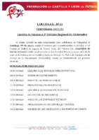 CIRCULAR 11 CTA -2021/22 CURSILLO DE ASCENSO A PRIMERA REGIONAL DE AFICIONADOS