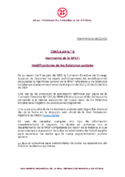 RFEF – CIRCULAR Nº 8 2022/23 – normativa de la RFEF. Modificaciones de los Estatutos sociales.